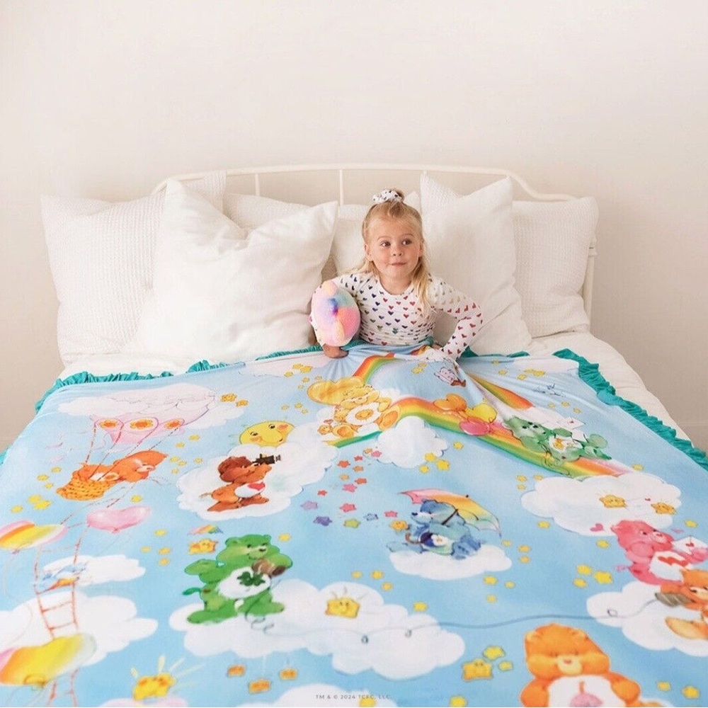 NWT Posh Peanut Care Bears Limited Edition Rainbow Bridge Ruffle Luxe Patoo